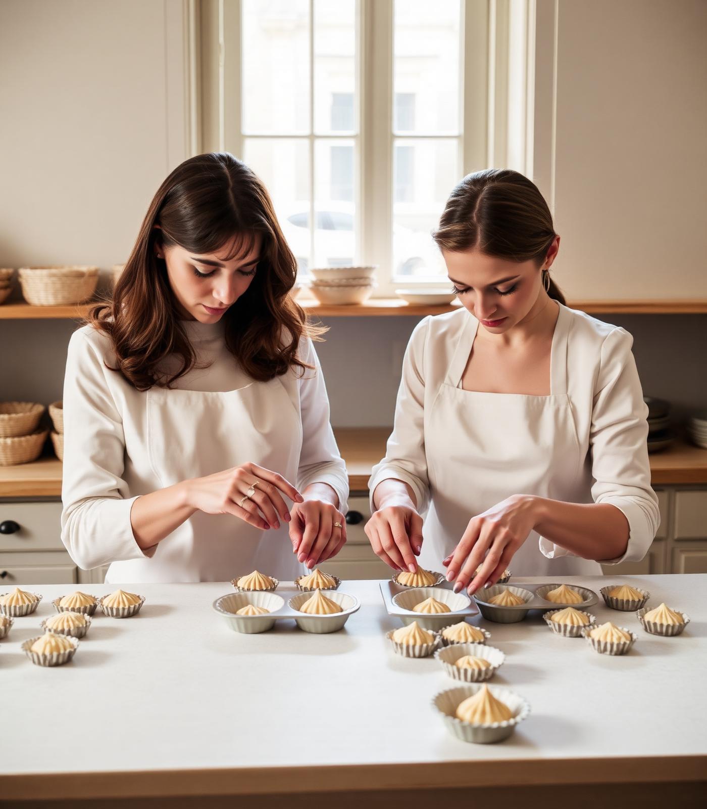 Les sœurs jumelles fondatrices de Maison Twiné dans leur atelier
